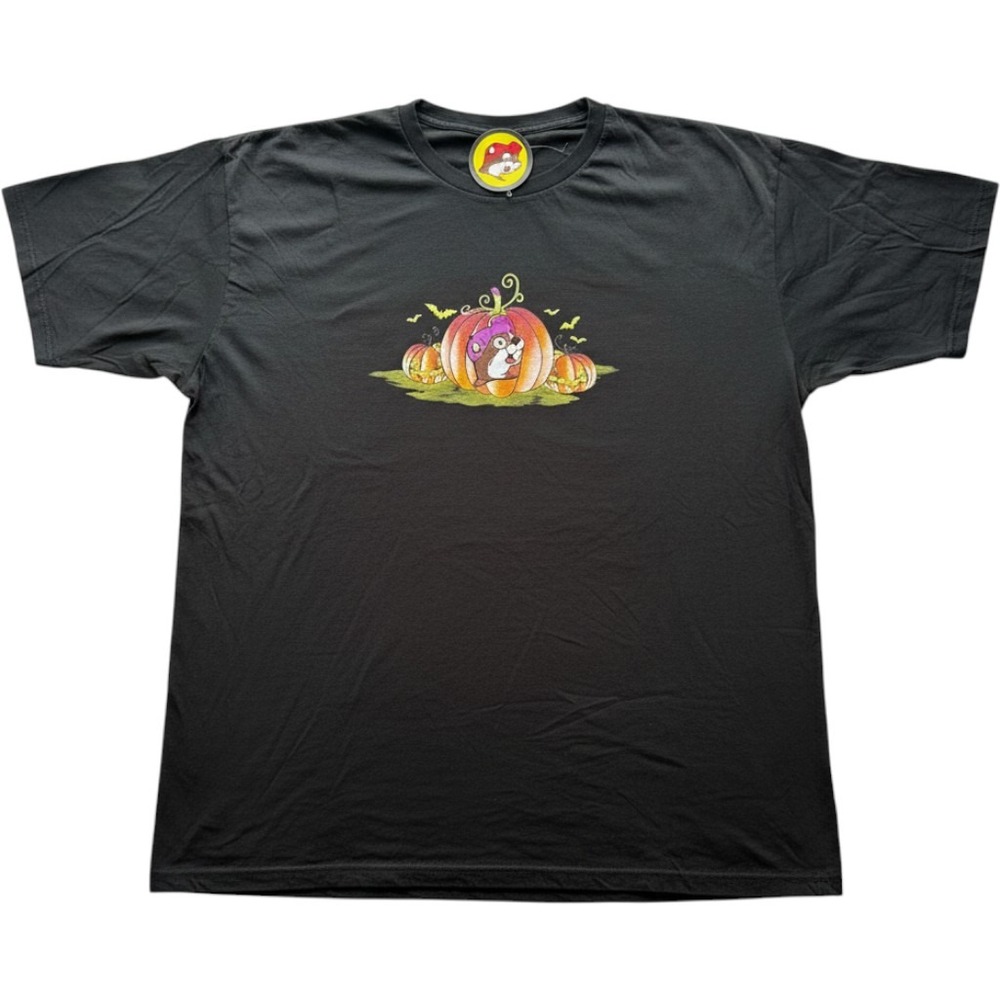Buc-ee's Halloween Haunt It T-Shirt 2XL Black Graphic Tee Vampire Beaver NWT